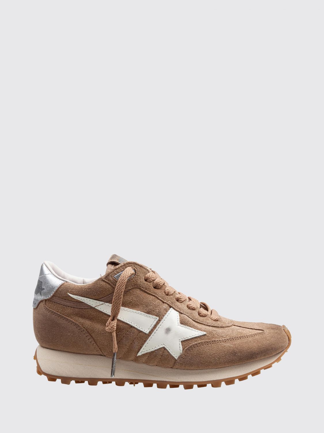 GOLDEN GOOSE Marathon Leather and Suede Trainers with Distressed Effect