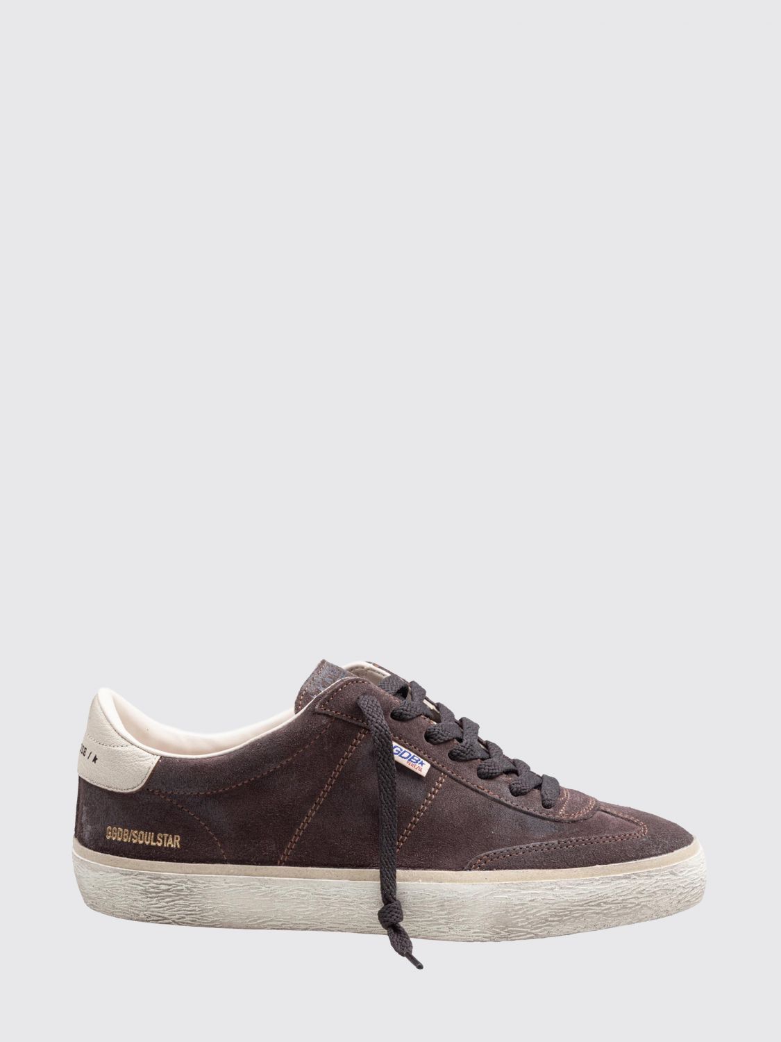 GOLDEN GOOSE Soul Star-Sneaker aus Leder und Wildleder mit Used-Effekt