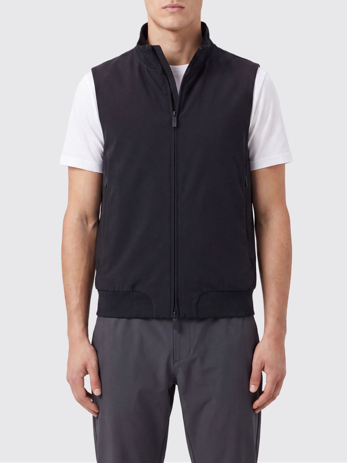 Rrd Montecristo Technical Fabric Waistcoat with High Neck