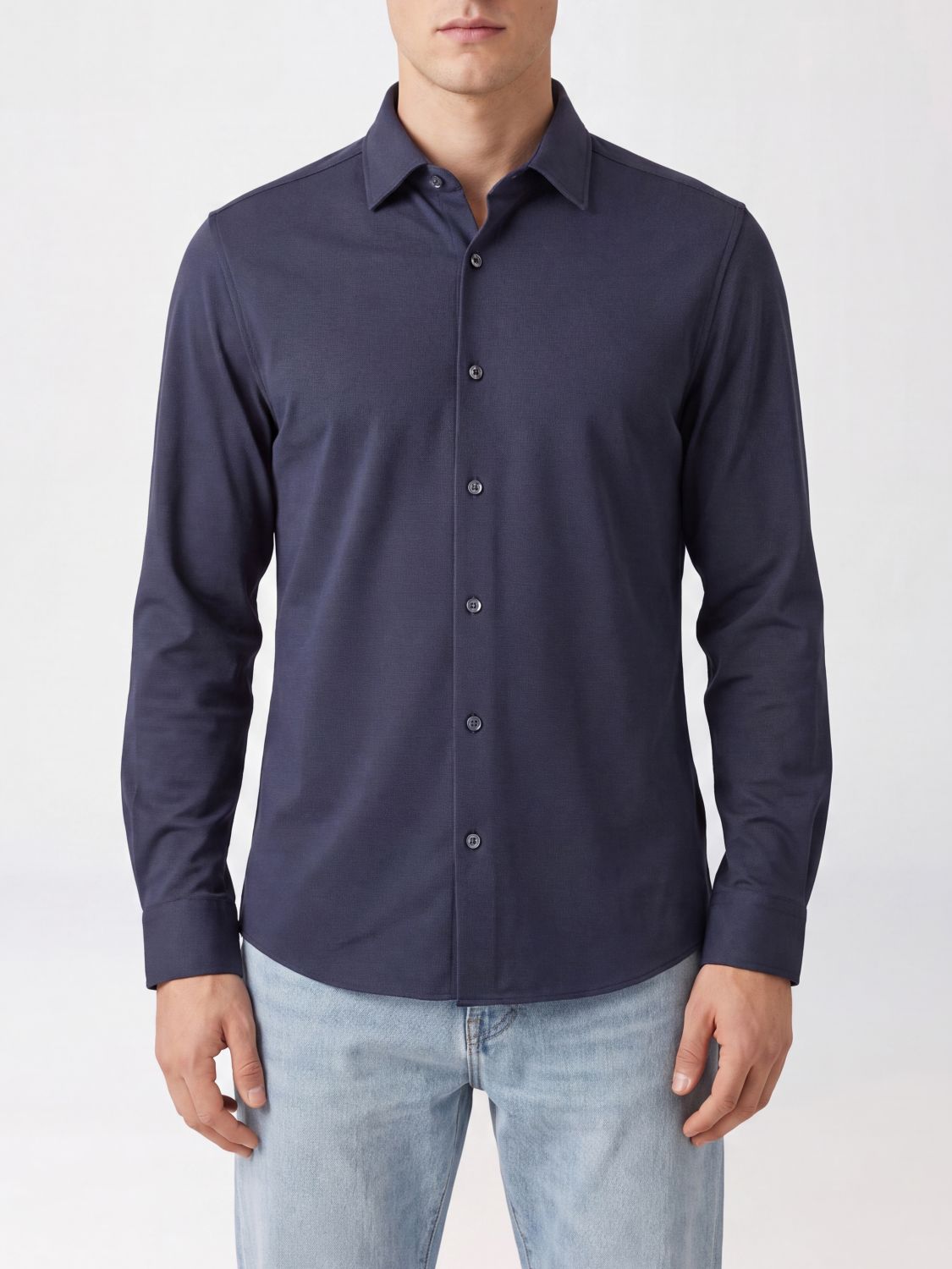 RRD Langärmeliges Hemd in Slim Fit aus technischem Polyamid