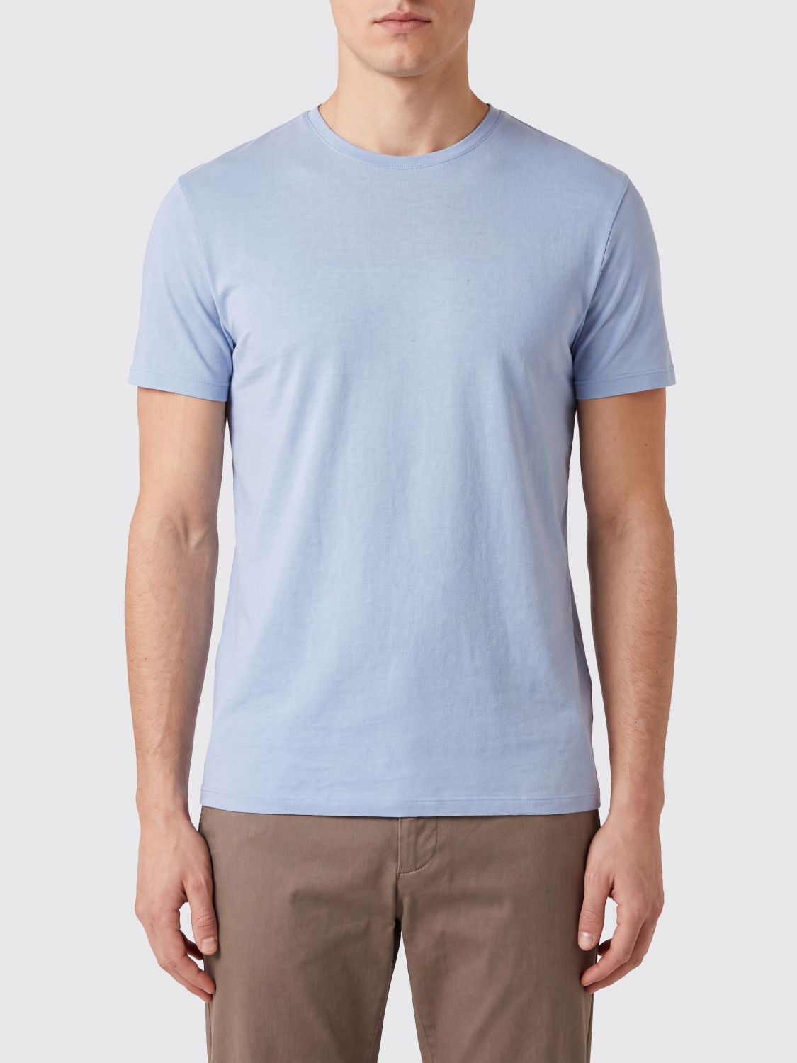 Rrd Crewneck T-Shirt in Stretch Cotton Blend with Applied Logo