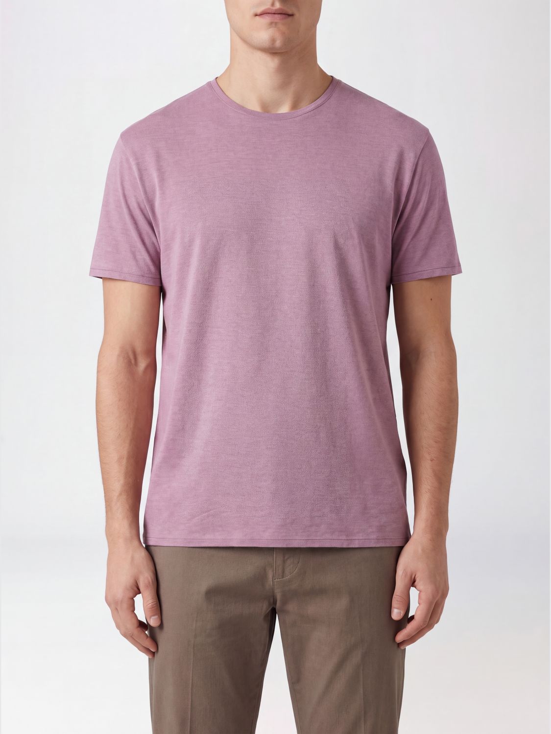 Rrd Crewneck T-Shirt in Stretch Cotton Blend with Applied Logo