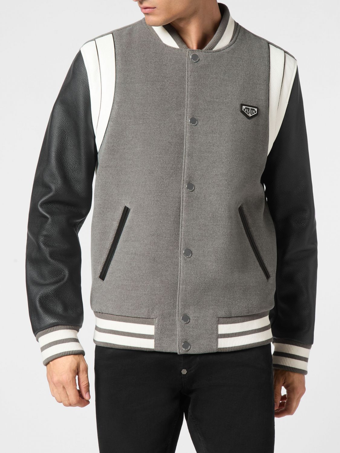 PHILIPP PLEIN Jacket Men color Grey