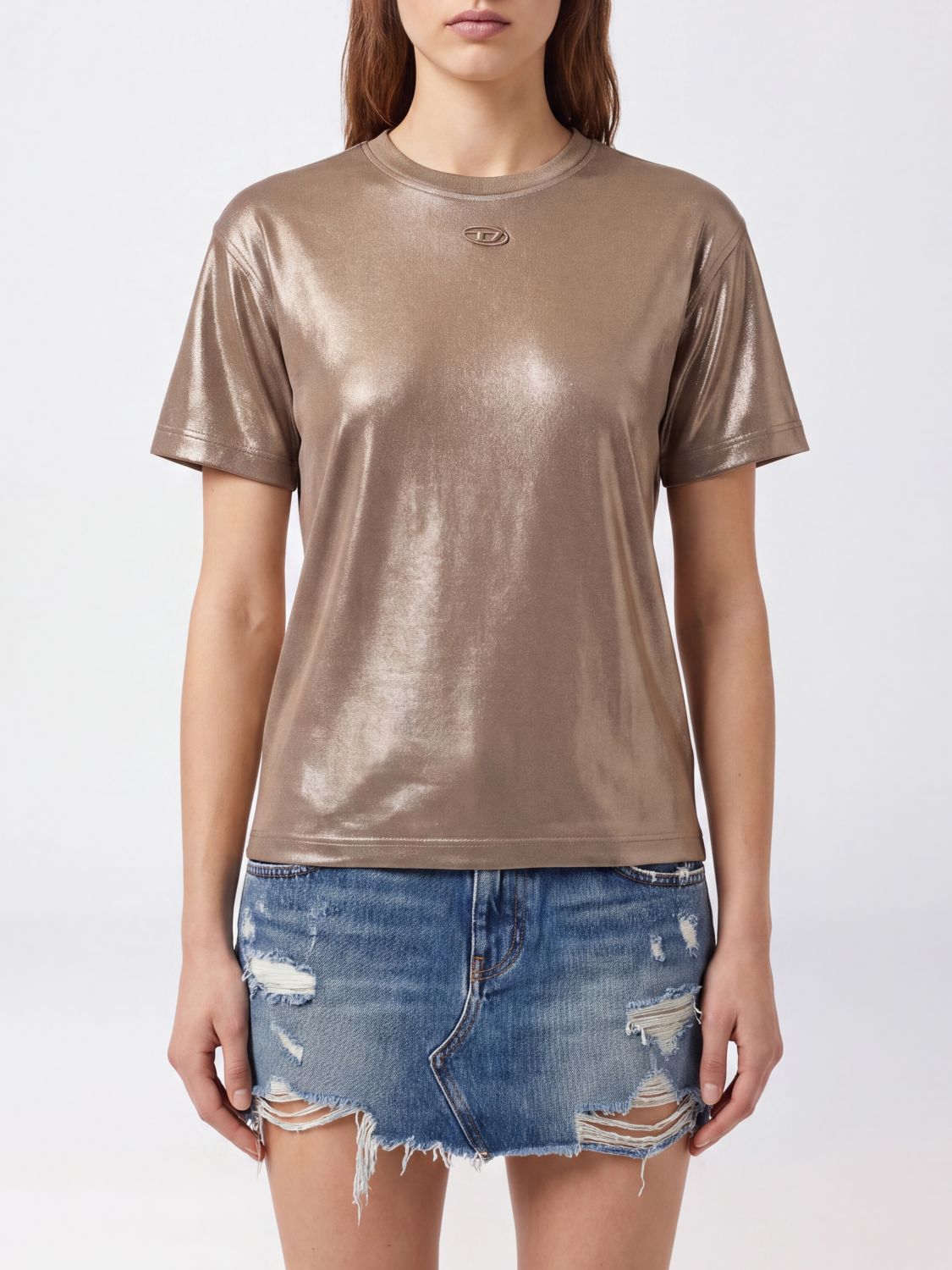 DIESEL T-Shirts Donna colore Beige