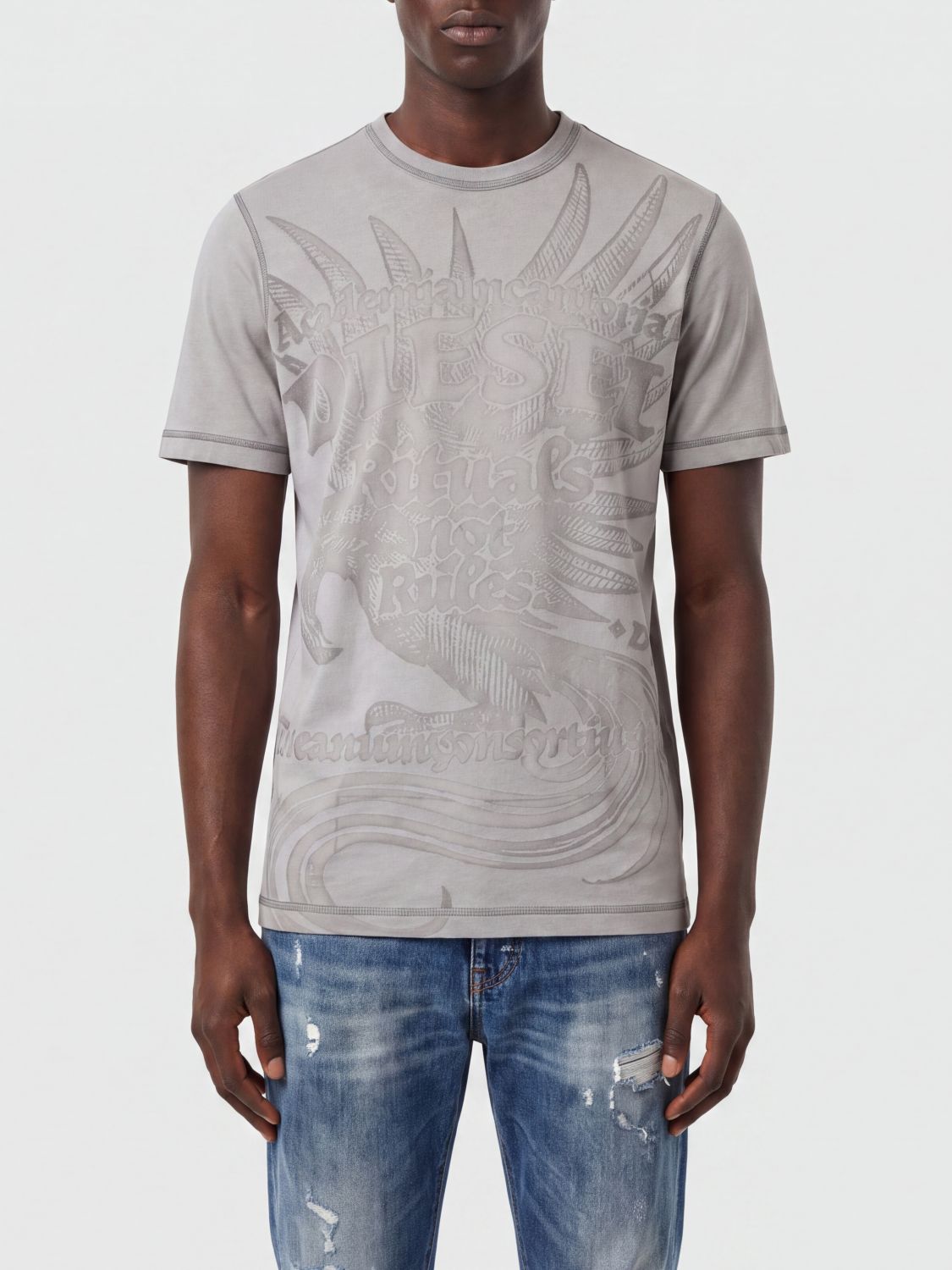 DIESEL T-Shirt Uomo colore Bianco