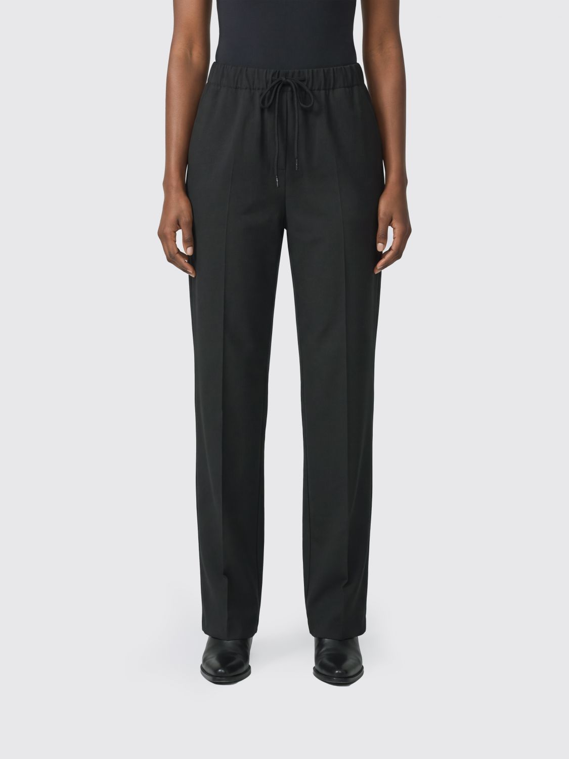 MM6 MAISON MARGIELA Straight-Leg Wool and Cotton Trousers with Drawstring Waist