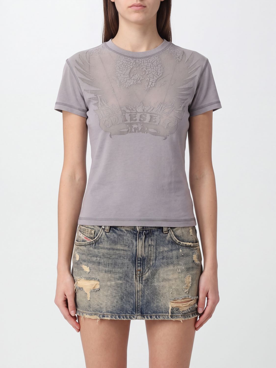 DIESEL T-Shirts Donna colore Bianco