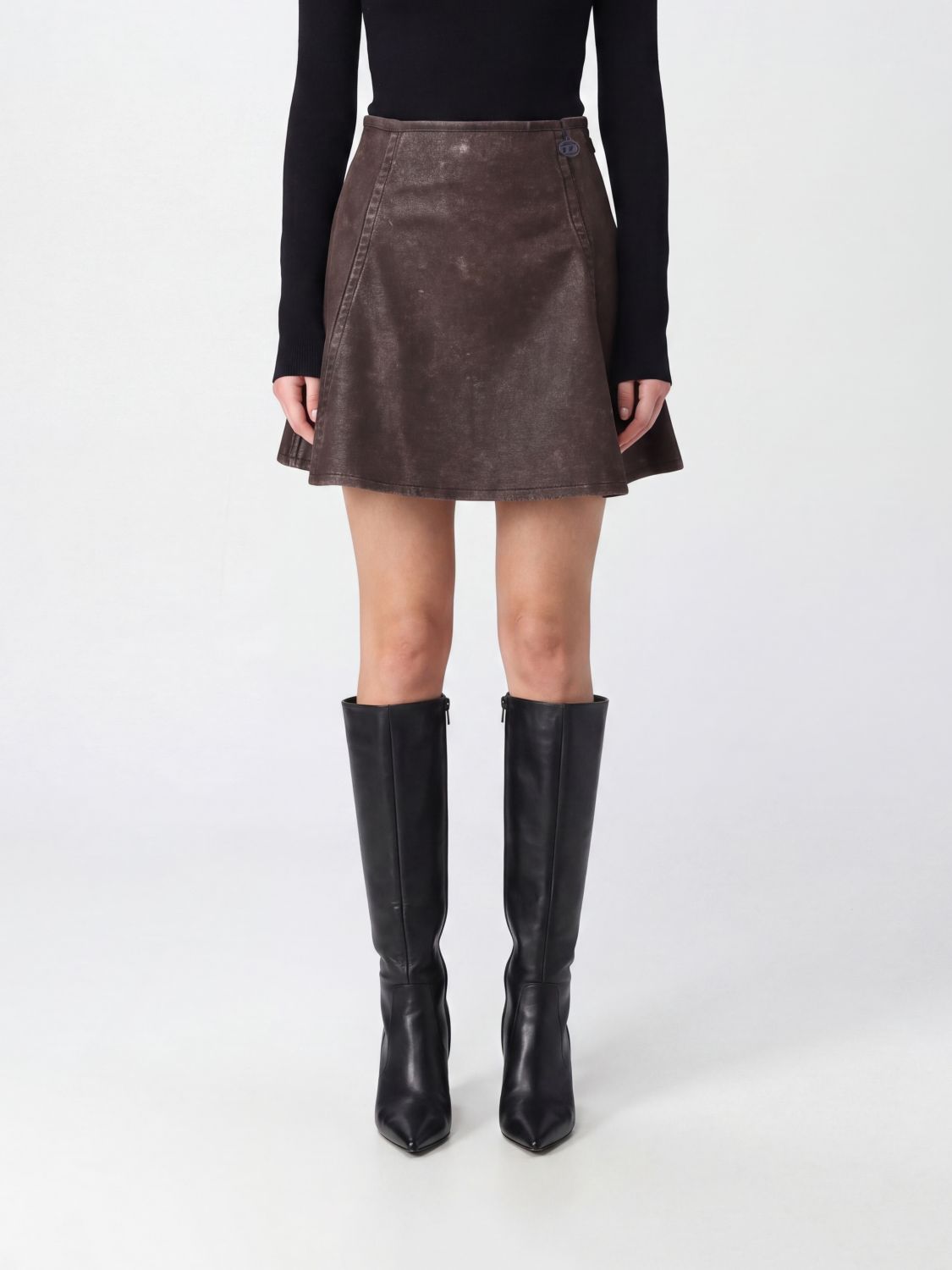 DIESEL Skirt Woman color Brown