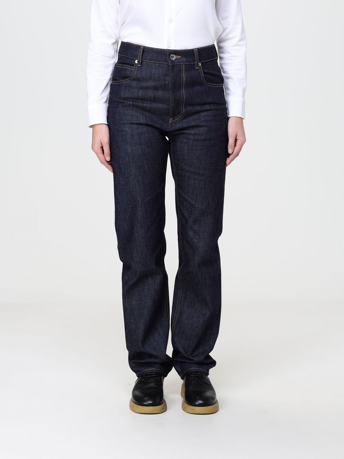 BOTTEGA VENETA Jeans Woman color Blue