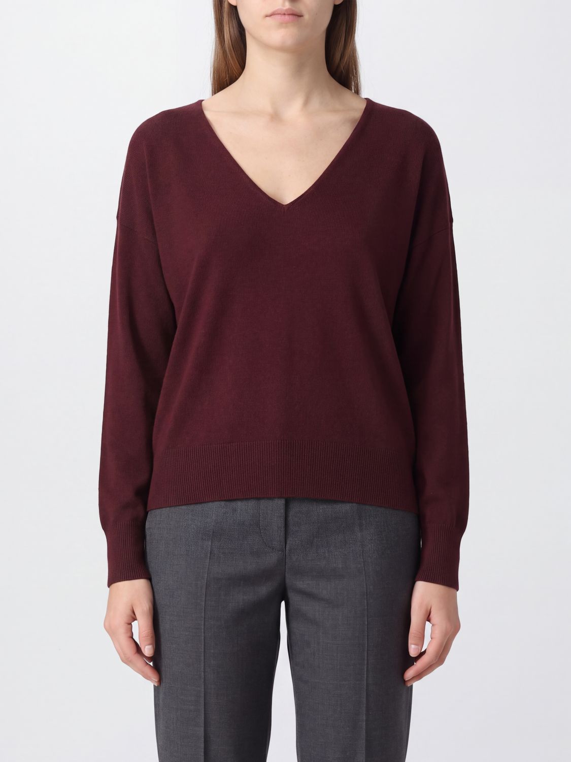 ROBERTO COLLINA Sweater Woman color Burgundy