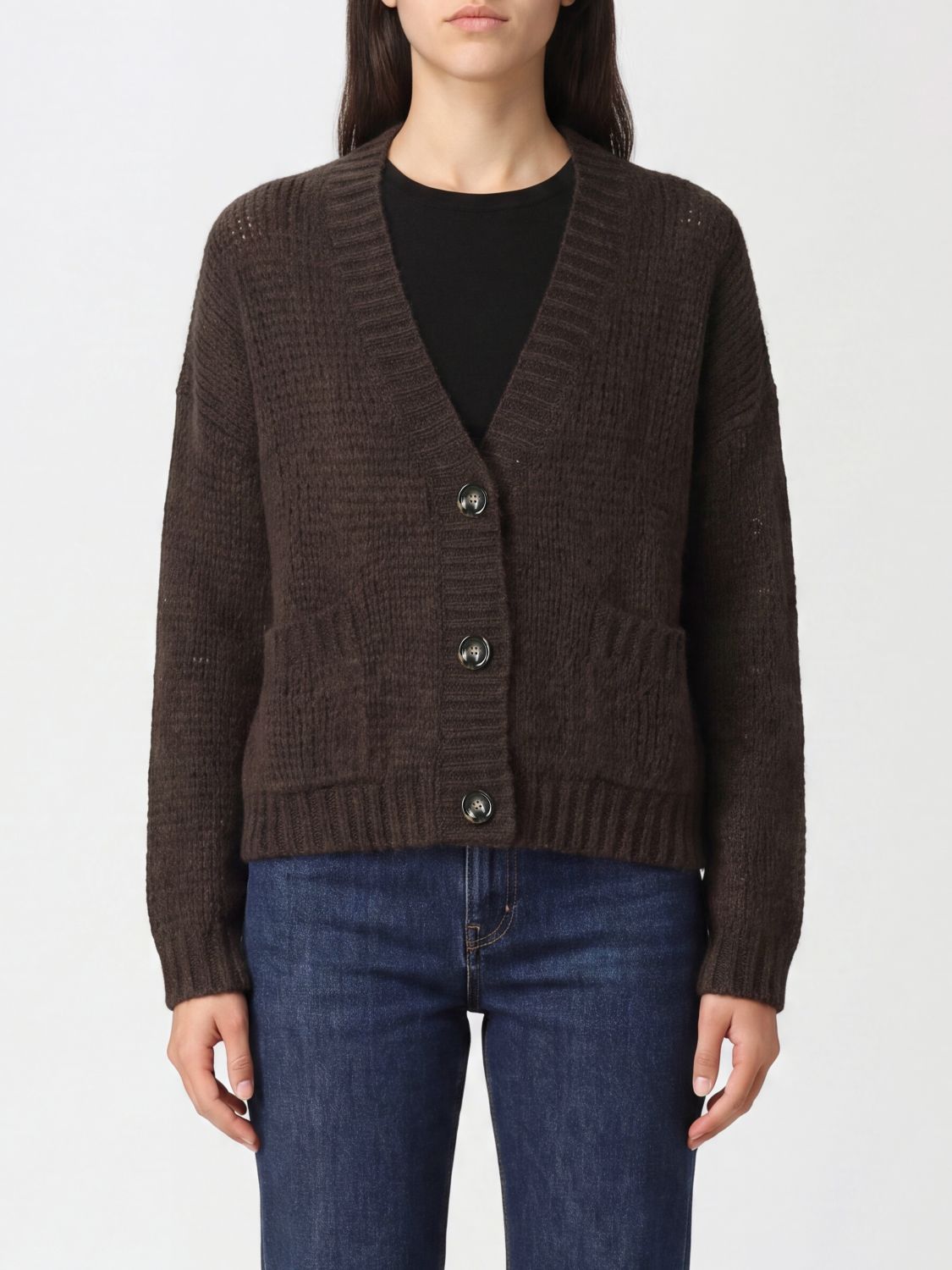 ROBERTO COLLINA Sweater Woman color Coffee