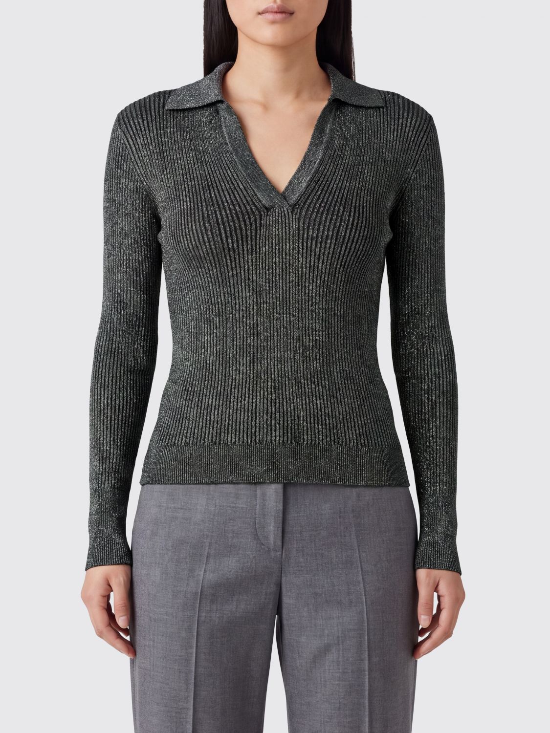 ROBERTO COLLINA Polo Shirt Woman color Black