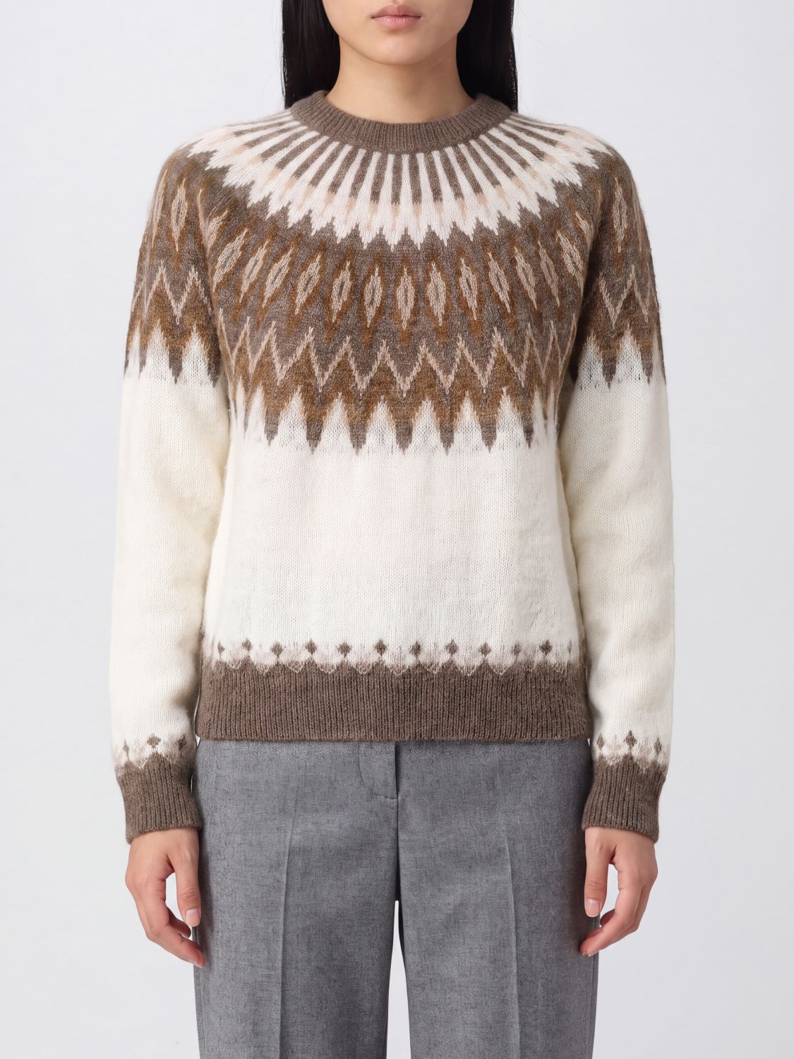 ROBERTO COLLINA Sweater Woman color Dove Grey