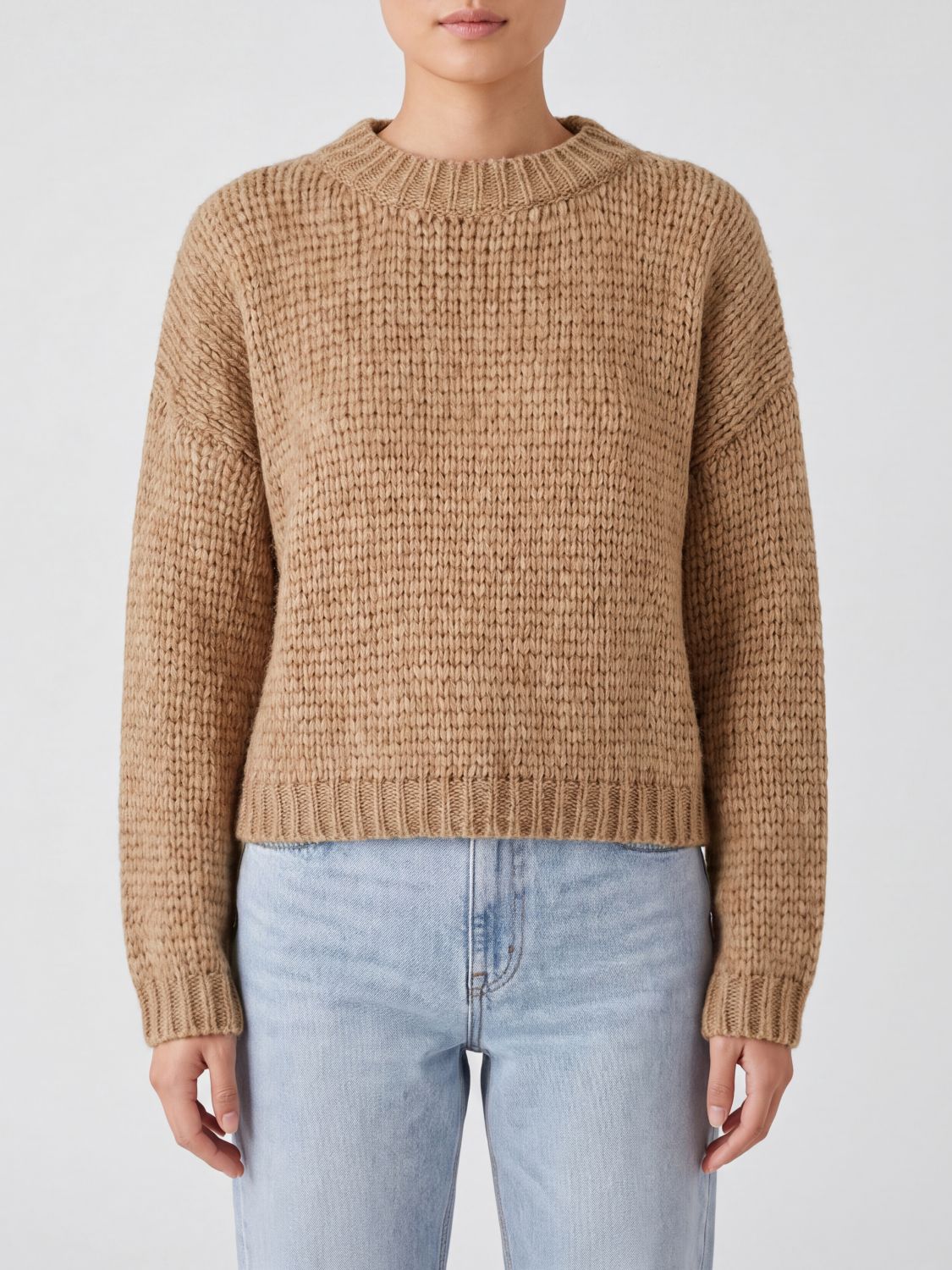 ROBERTO COLLINA Sweater Woman color Camel