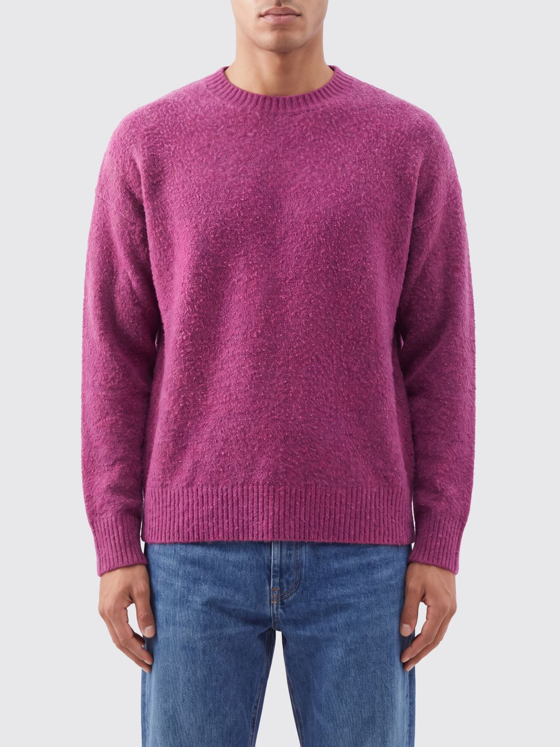 ROBERTO COLLINA Relaxed Fit Wool Crewneck Jumper