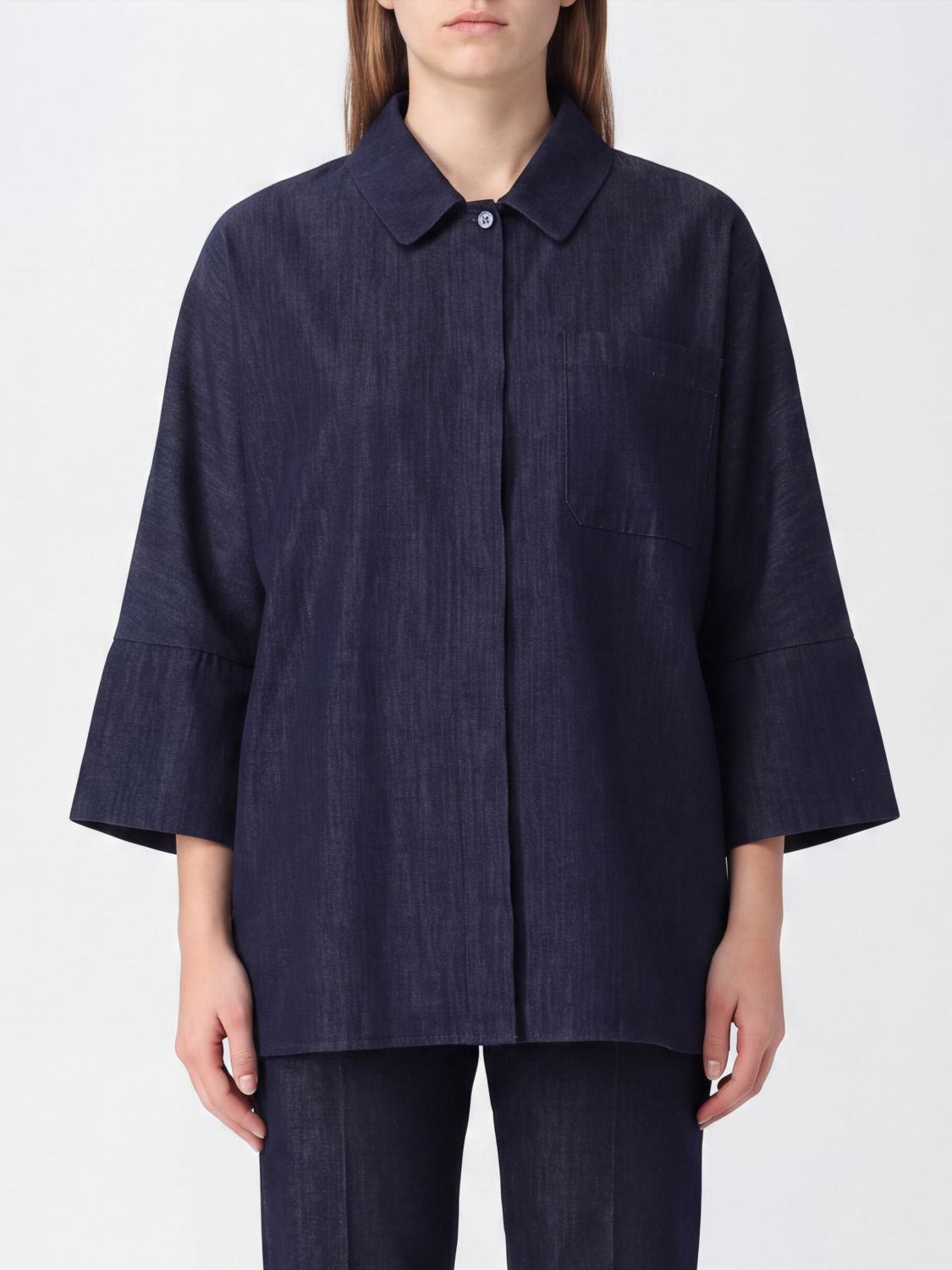 'S MAX MARA Shirt Woman color Blue