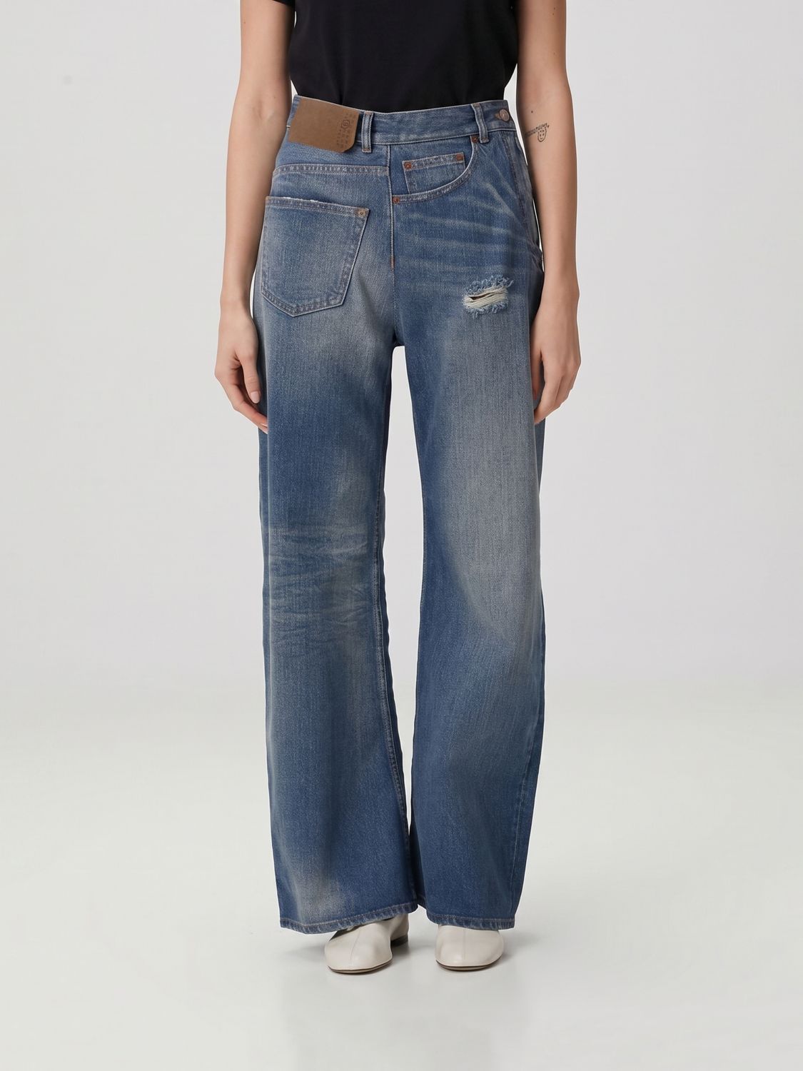MM6 MAISON MARGIELA Jeans Woman color Blue