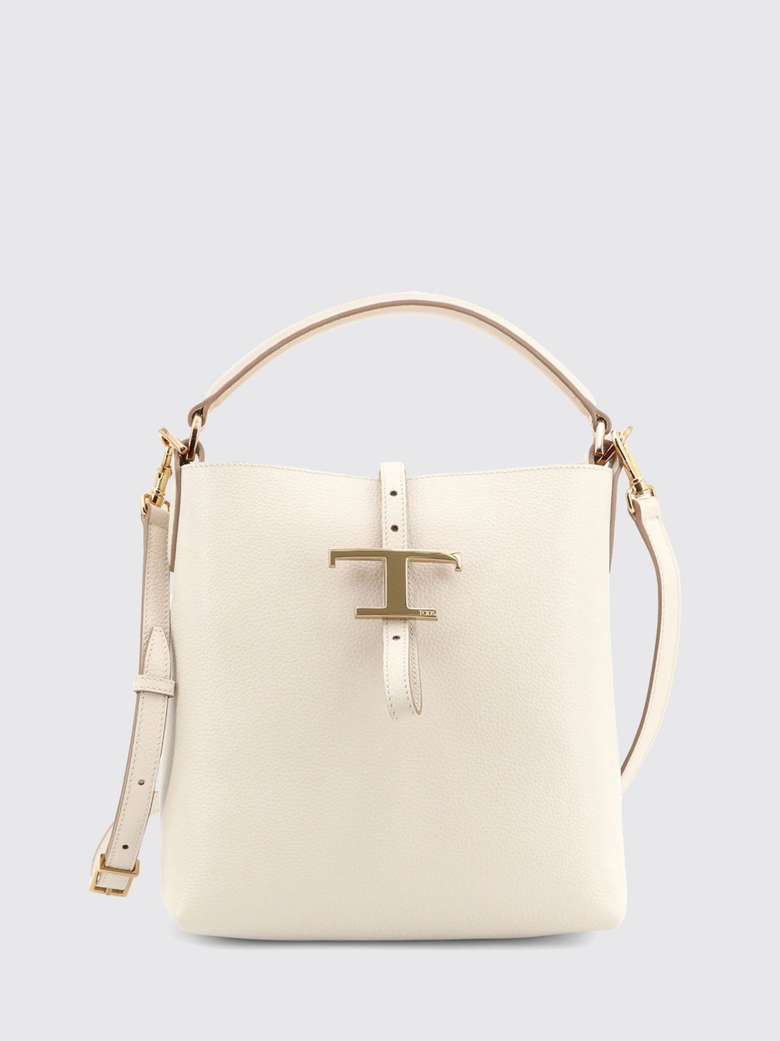 TOD'S T Timeless Mini Handbag in Grained Calfskin