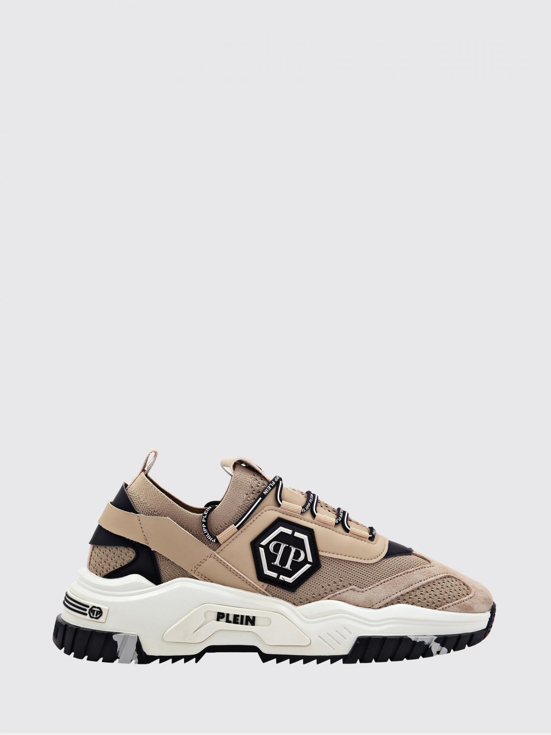 PHILIPP PLEIN Sneakers Predator in suede con motivo monogram e suola chunky