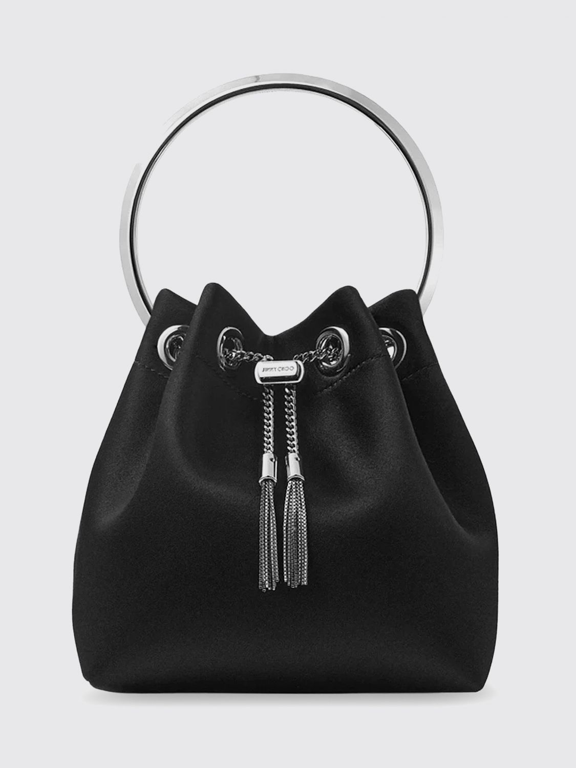 JIMMY CHOO Borsa Bon Bon in raso