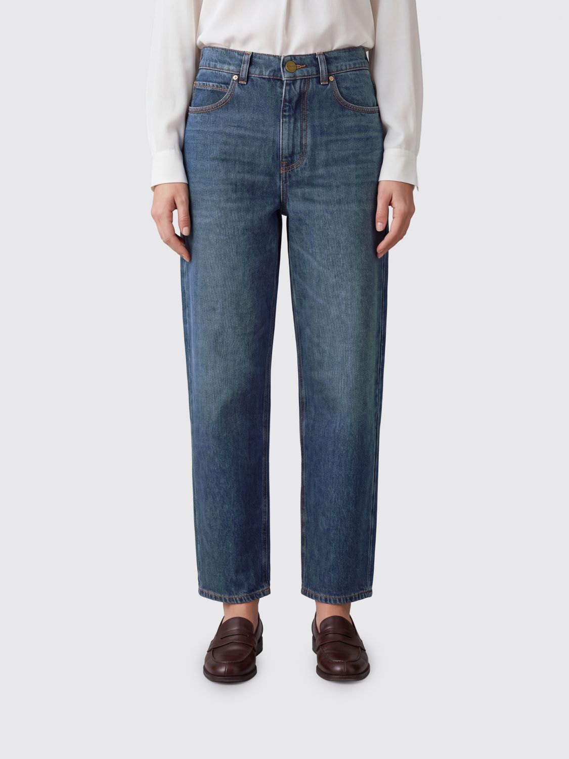 PINKO Jeans Woman color Blue