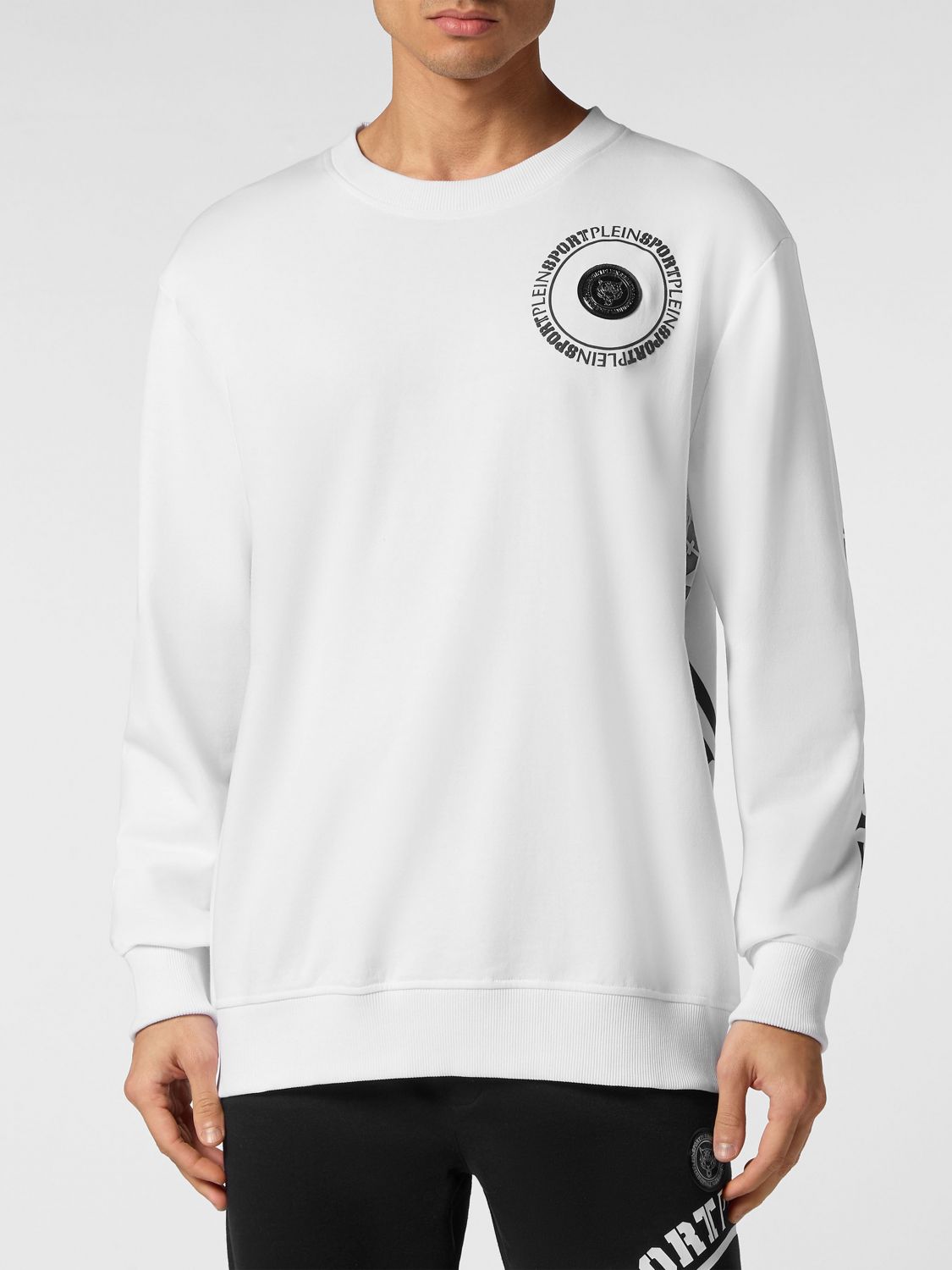 PLEIN SPORT Felpa Uomo colore Bianco