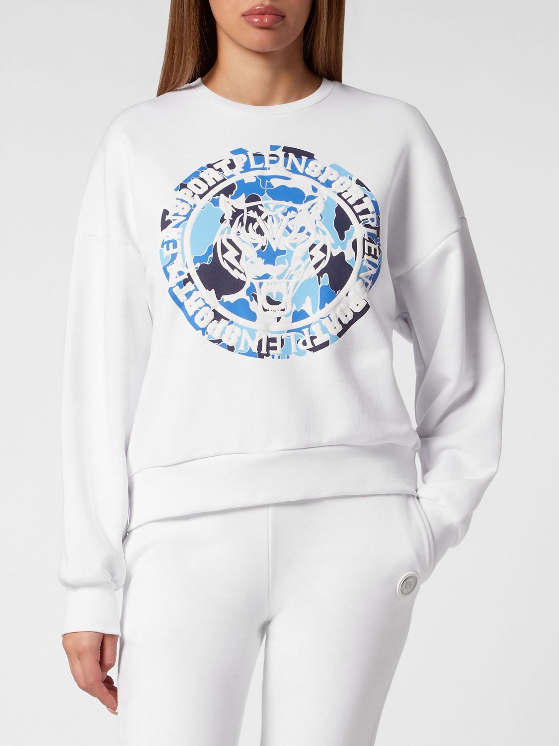 PLEIN SPORT Felpa Donna colore Bianco