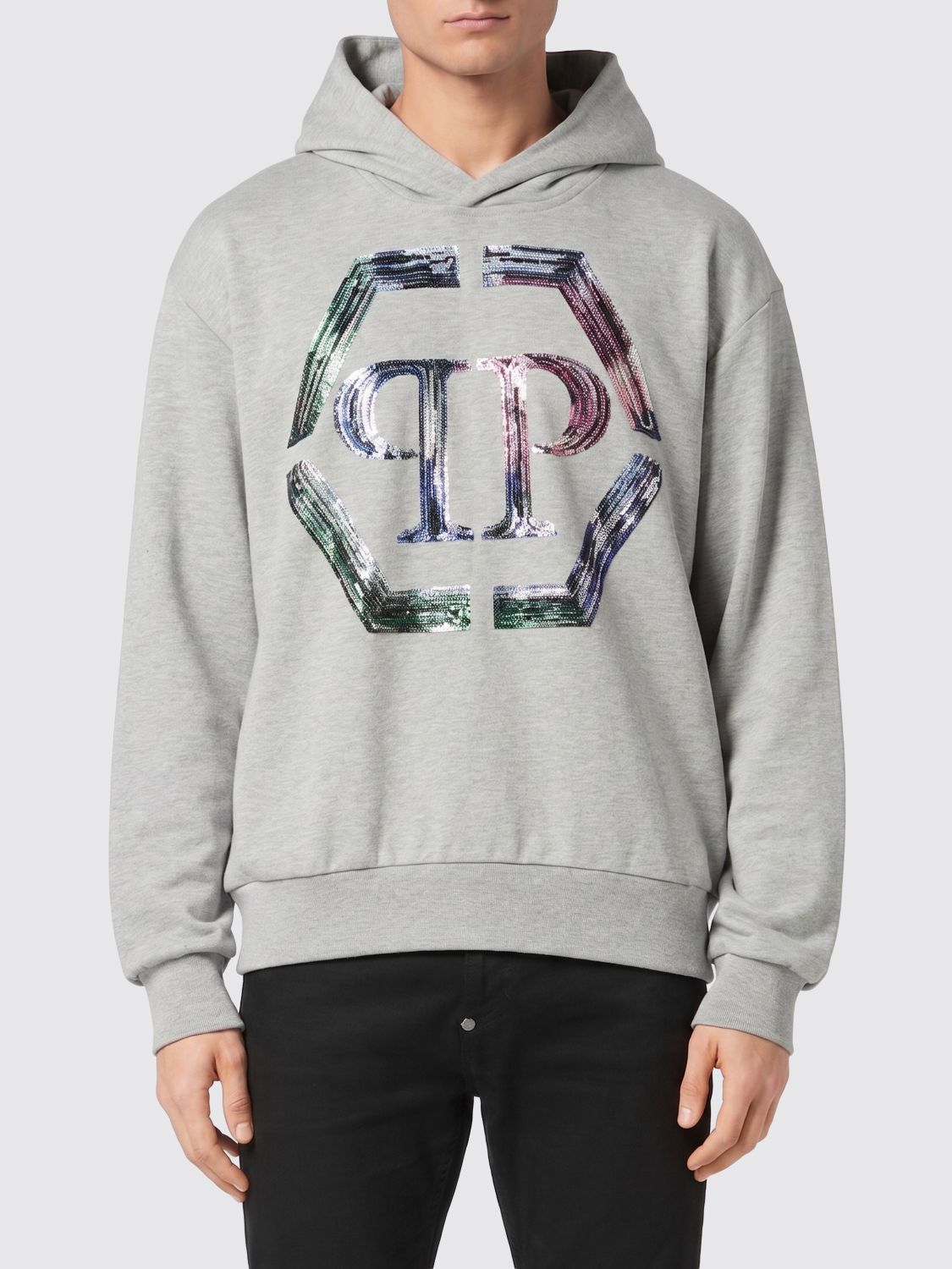 PHILIPP PLEIN Felpa Uomo colore Grigio