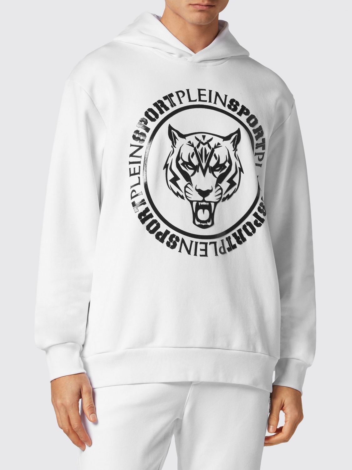PLEIN SPORT Felpa Uomo colore Bianco