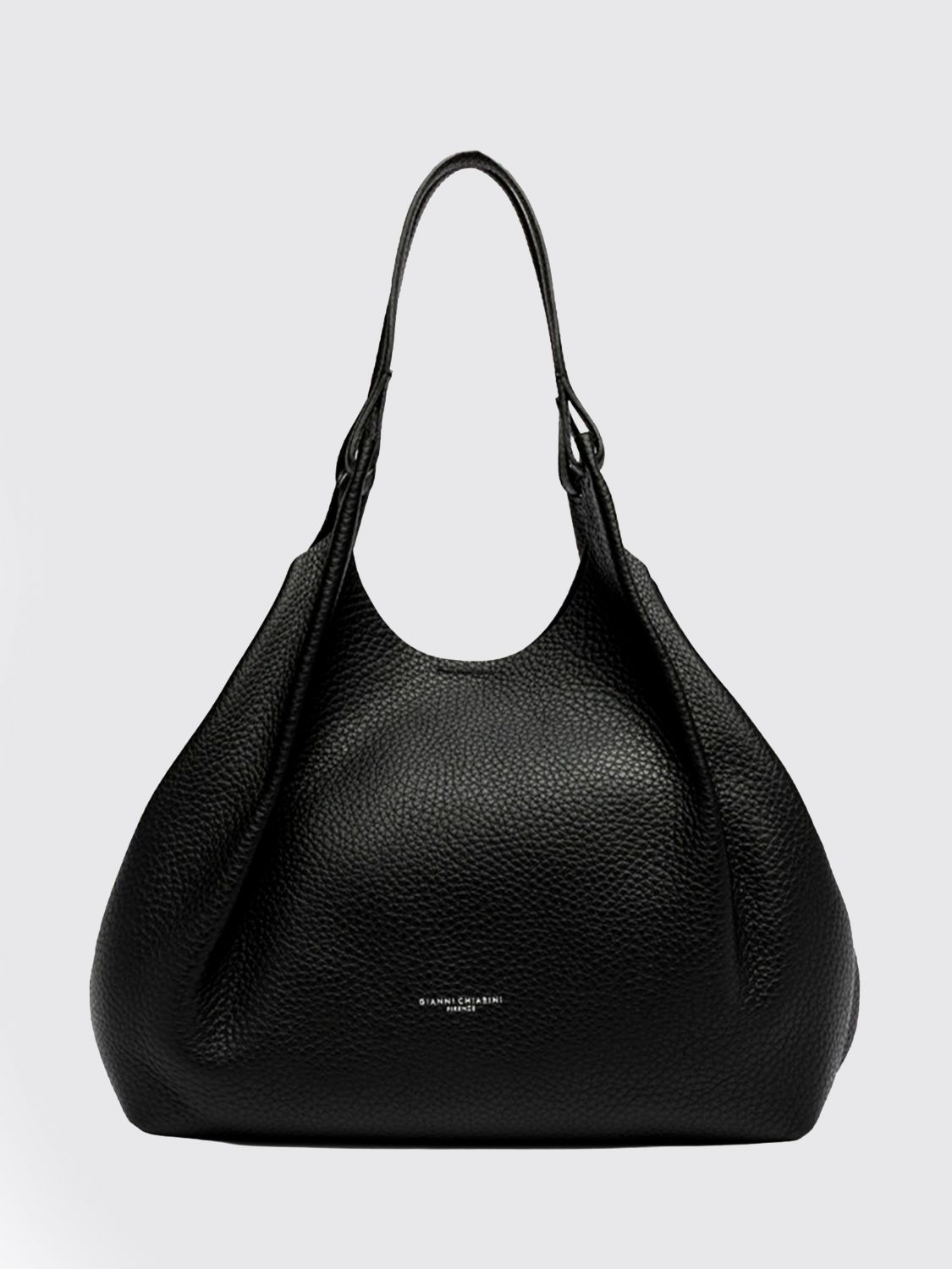GIANNI CHIARINI Dua Grained Calfskin Leather Shoulder Bag