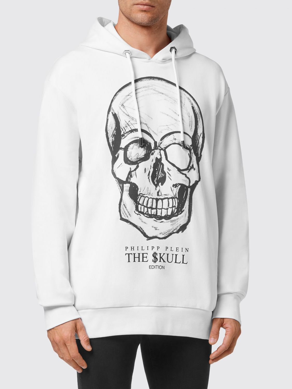 PHILIPP PLEIN Felpa Uomo colore Bianco