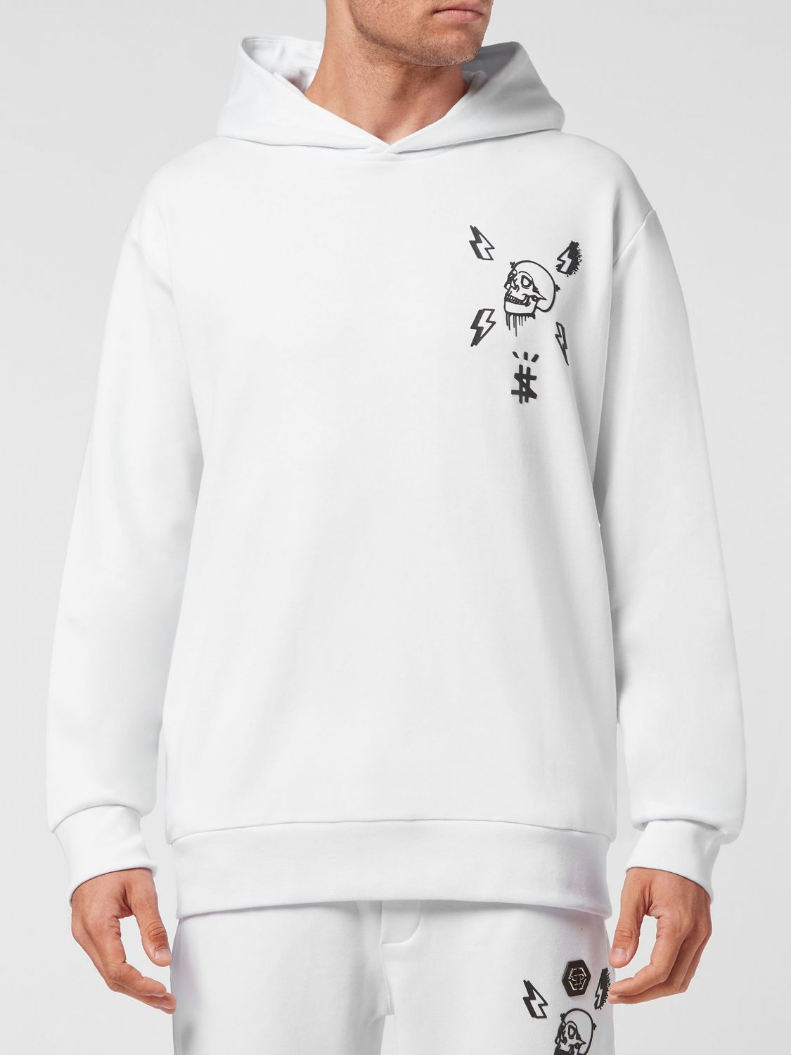 PHILIPP PLEIN Felpa Uomo colore Bianco
