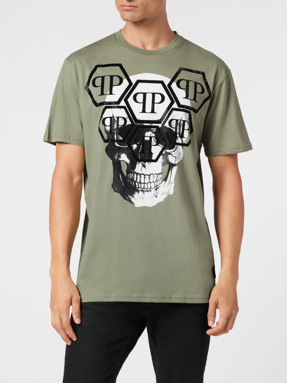 PHILIPP PLEIN T-Shirt Uomo colore Verde