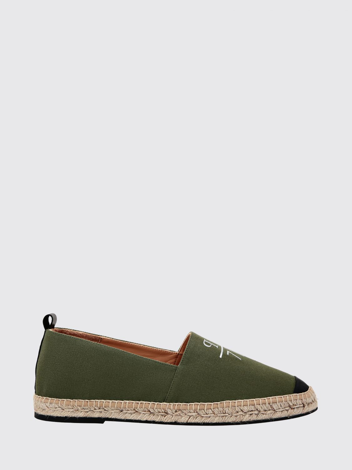 PHILIPP PLEIN Espadrillas in canvas di cotone con logo e suola in iuta
