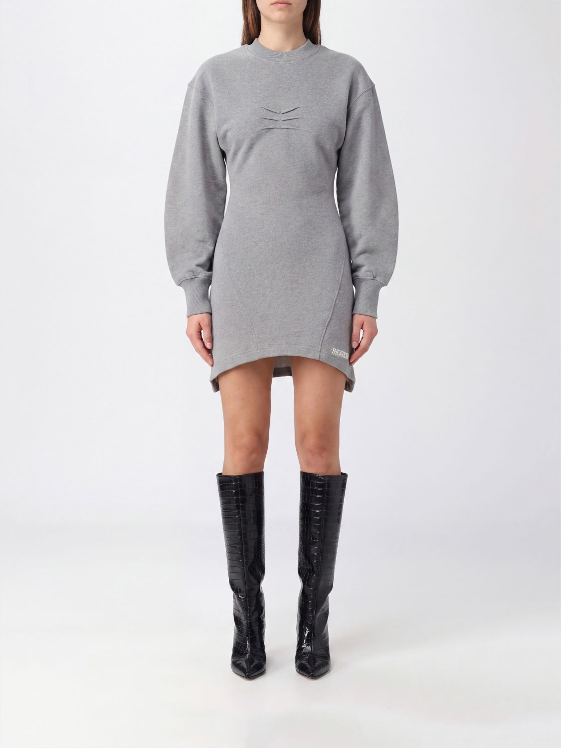 THE ATTICO Dress Woman color Grey