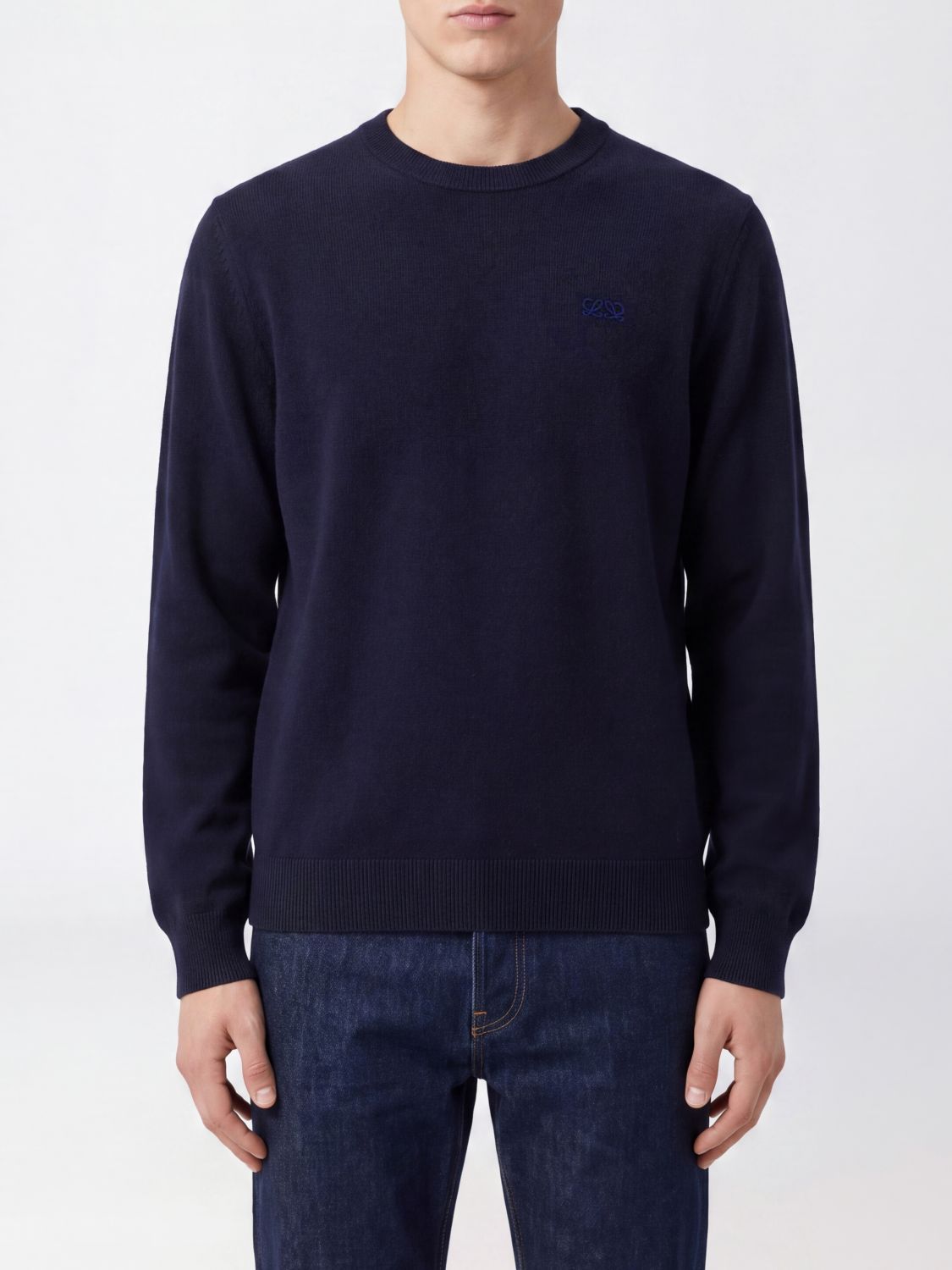 LOEWE Anagram Embroidered Wool Crewneck Jumper