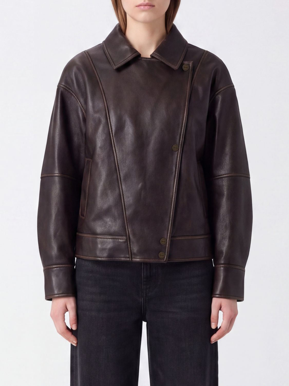 LIU JO Jacket Woman color Brown