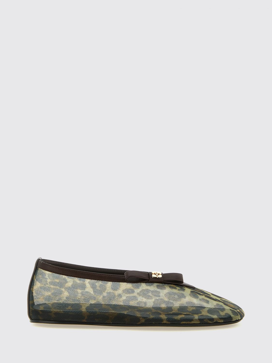 GANNI Ballet Flat Woman color Beige