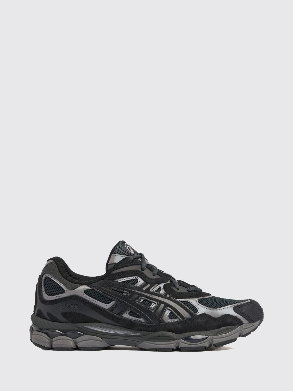 ASICS Gel-NYC Bicolor Suede and Mesh Low Top Sneakers