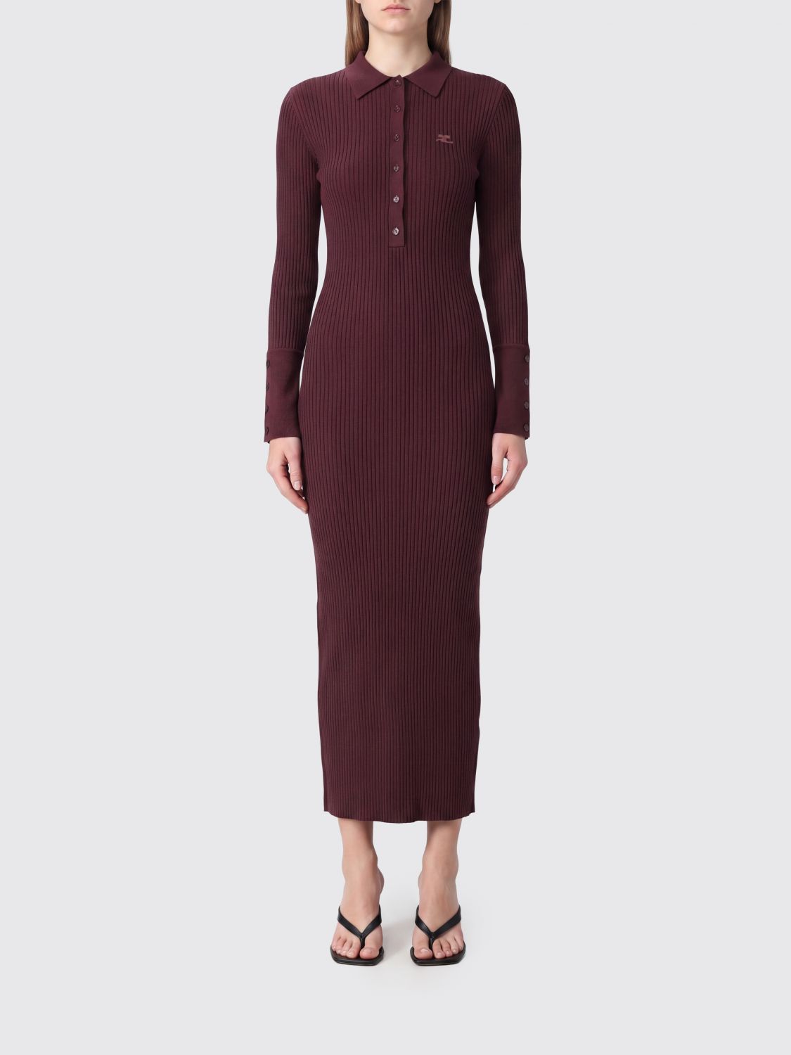 COURRÈGES Dress Woman color Burgundy