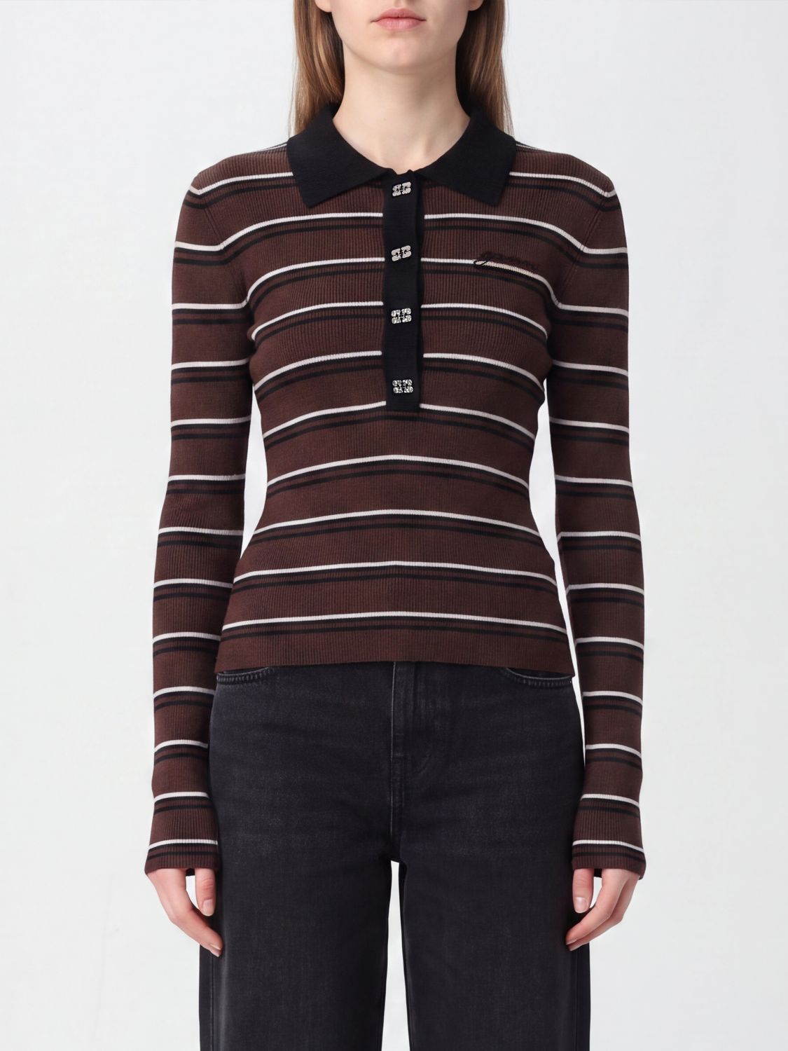 GANNI Sweater Woman color Multicolor