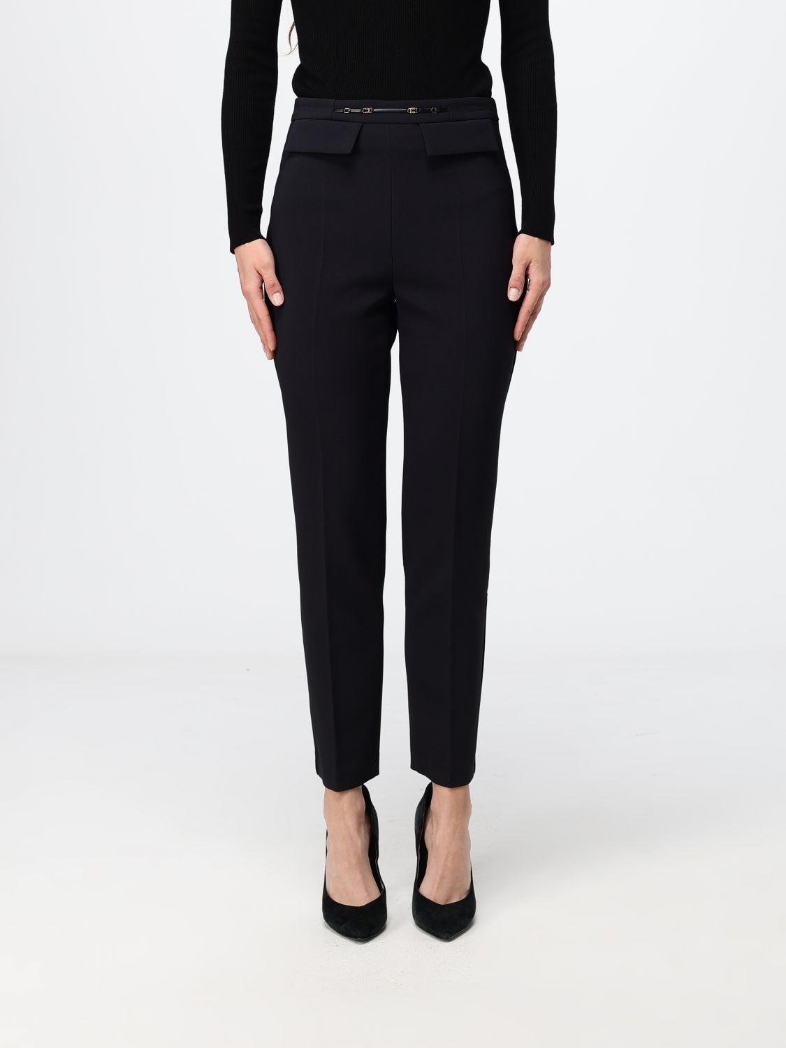 ELISABETTA FRANCHI Pants Woman color Black