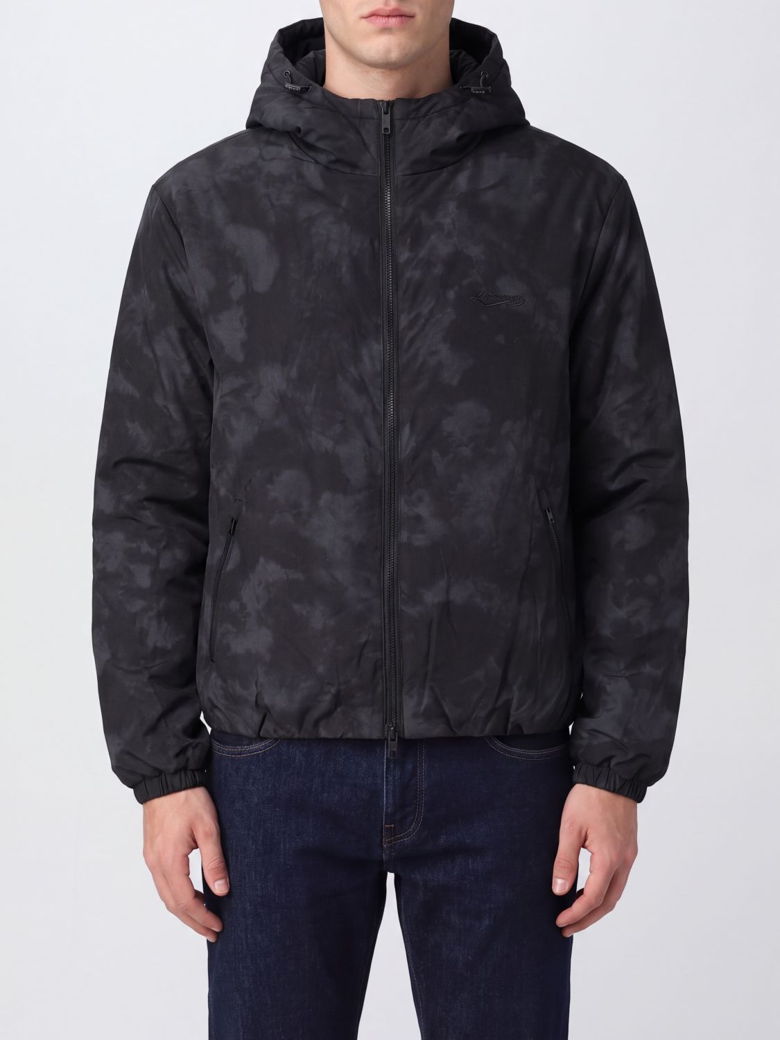 REPRESENT Kapuzen-Windbreaker aus Nylon mit abstraktem Druck