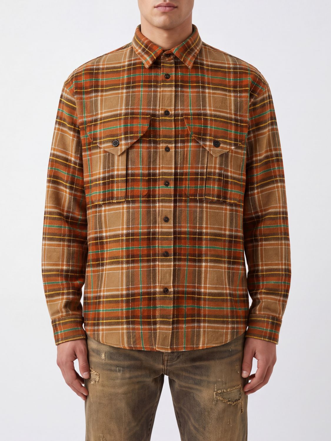 DSQUARED2 Shirt Men color Orange
