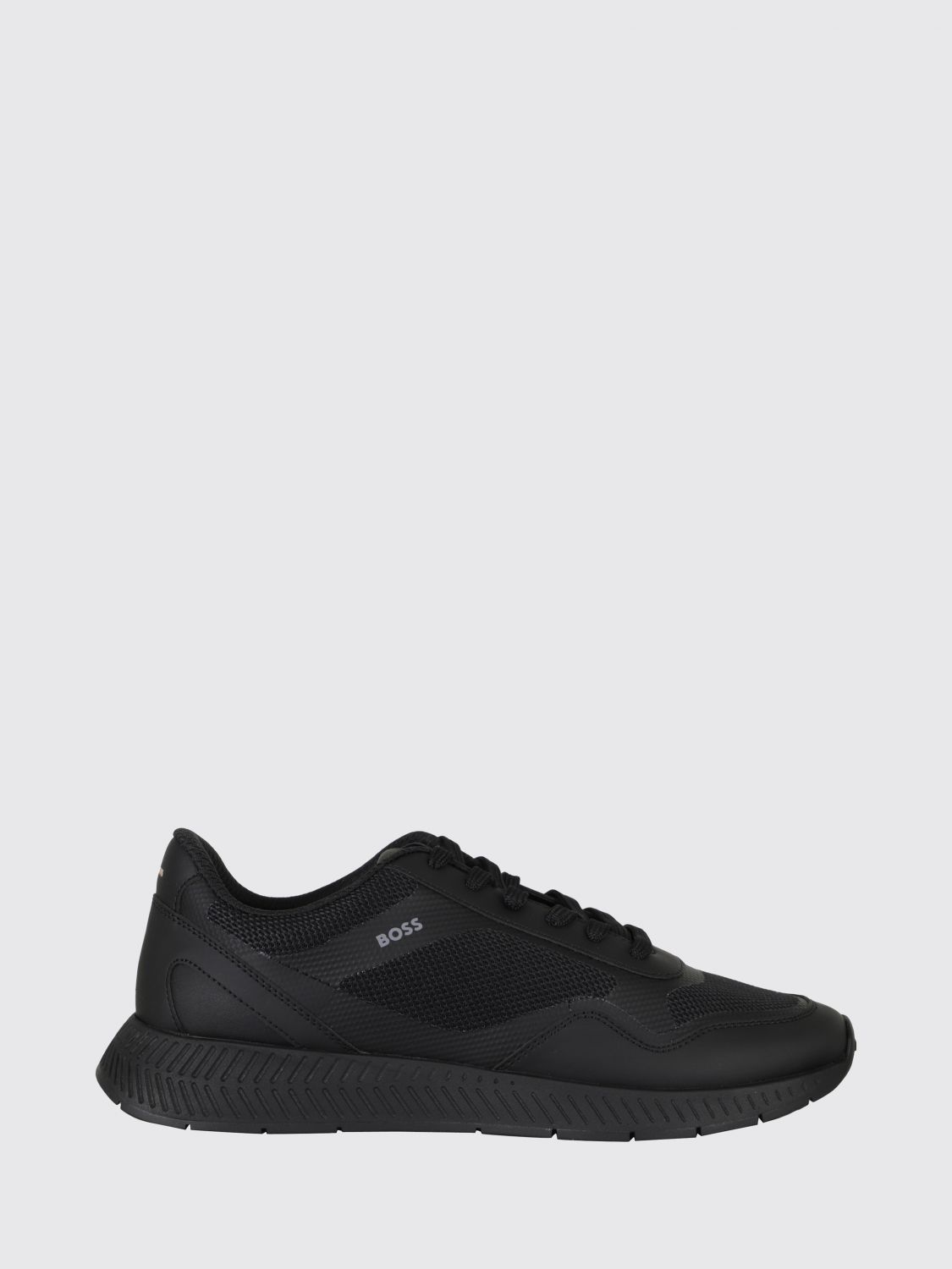 BOSS Titanium Sneaker aus Polyester mit Logo-Print und Mesh-Futter