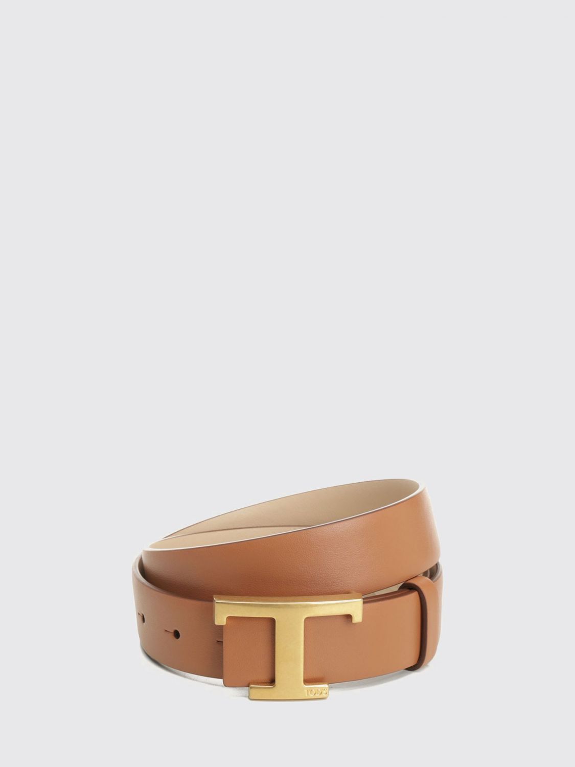 TOD'S T Timeless Wendegürtel aus glattem Kalbsleder mit Monogramm-Schließe