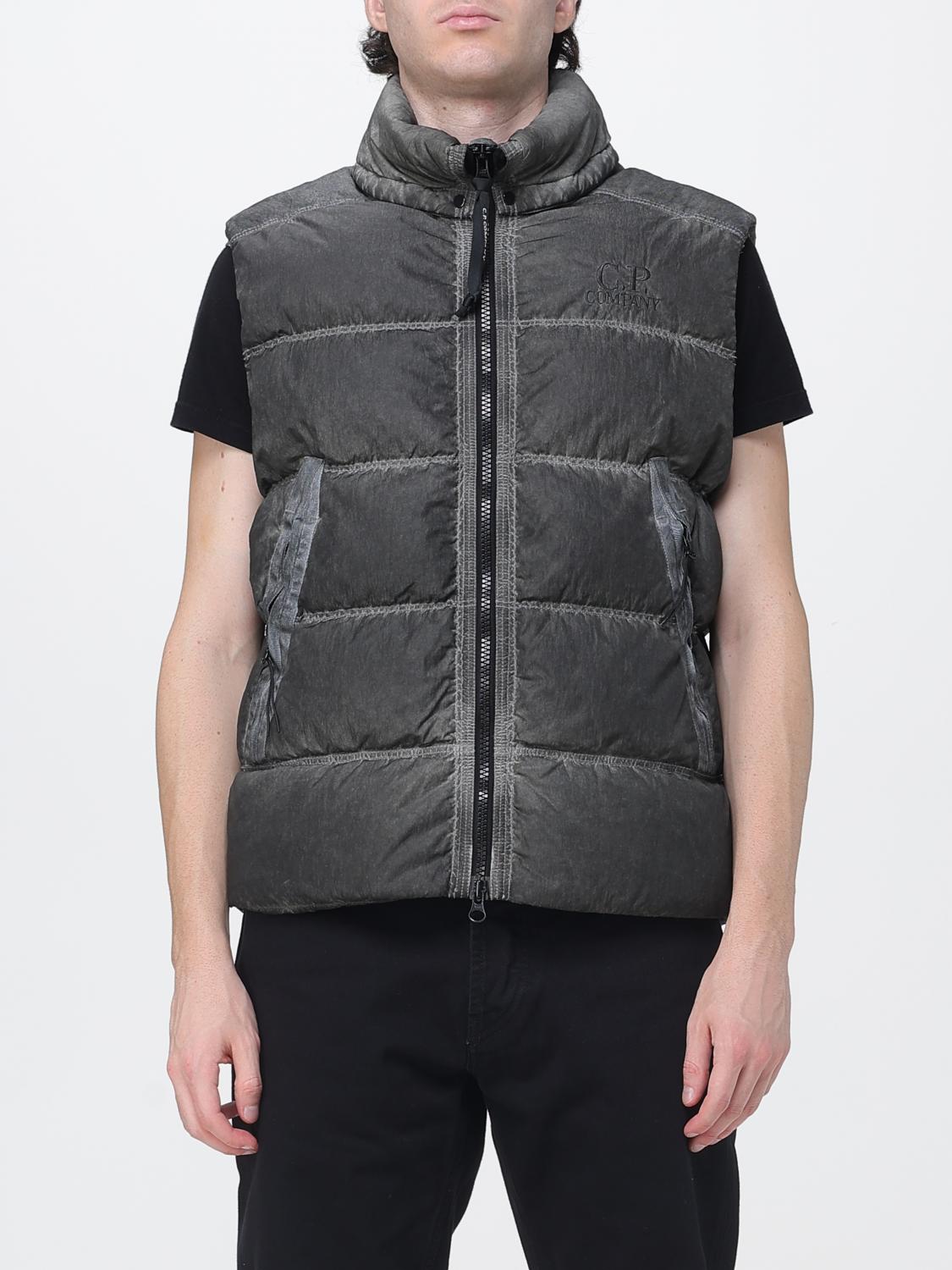 C. P. COMPANY Quilted Eco-Chrome R Nylon Padded Gilet with High Neck
