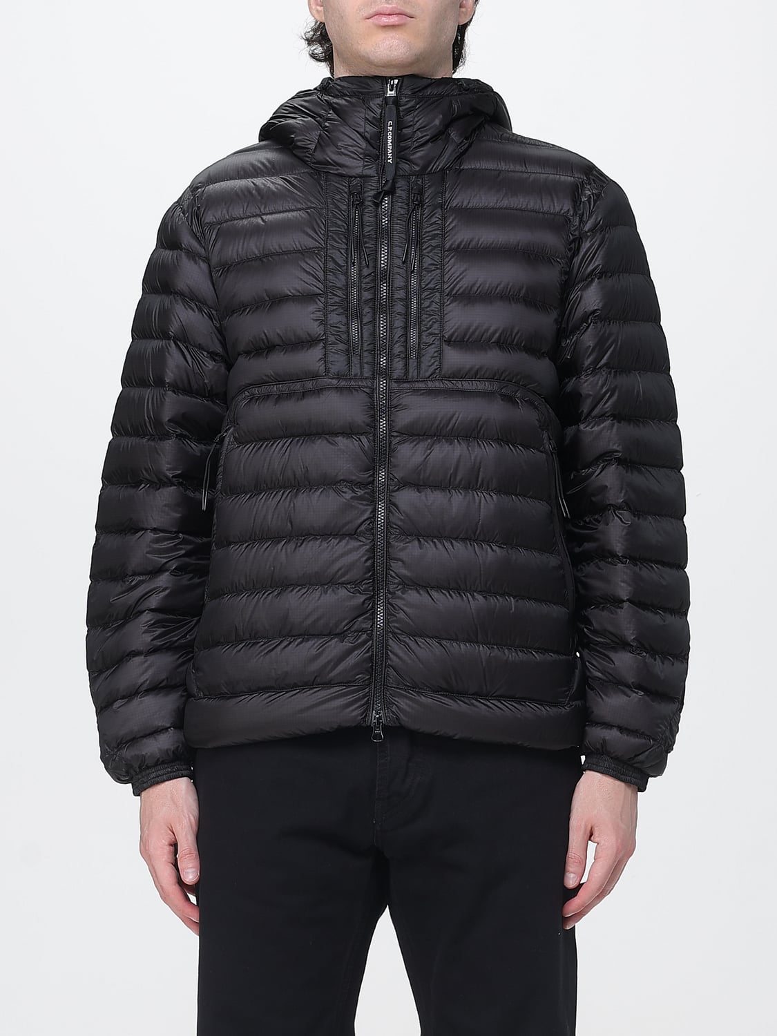 C. P. COMPANY D. D. Shell Goggle Down Jacket in Nylon with Hood and Lenses