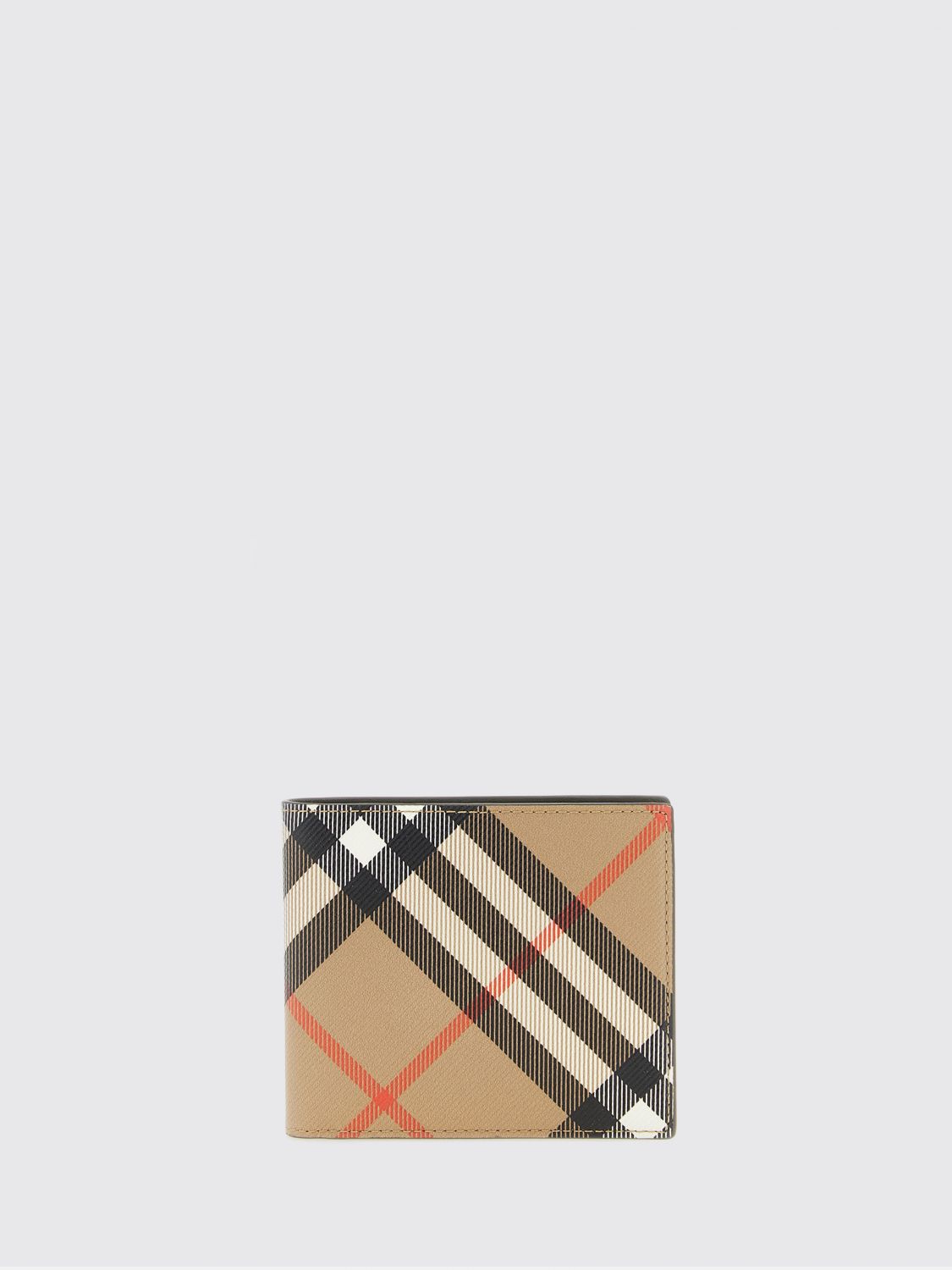 BURBERRY Vintage Check Coated Cotton Bifold Wallet