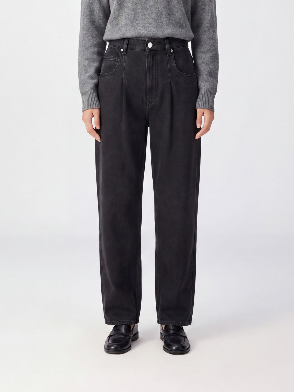 ISABEL MARANT High-Waist Baggy Jeans Rodayna aus Baumwolldenim